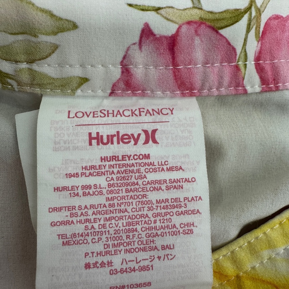 Hurley & LoveShackFancy White Surf Skirt, Board Skirt - Picture 5 of 7